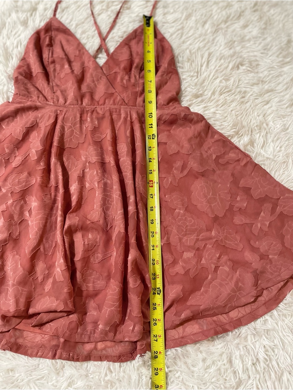 Lulus Feminine Romantic Coquette Vintage Rose Pink Burnout Floral Skater Dress M - Picture 8 of 14